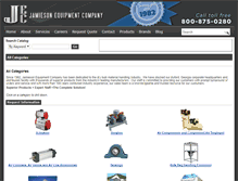 Tablet Screenshot of catalog.jamiesonequipment.com